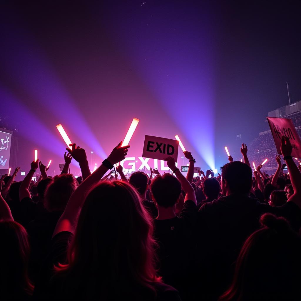 EXID Fan Support at a Concert