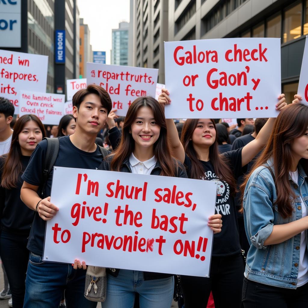 EXO Fans Protest Gaon Chart