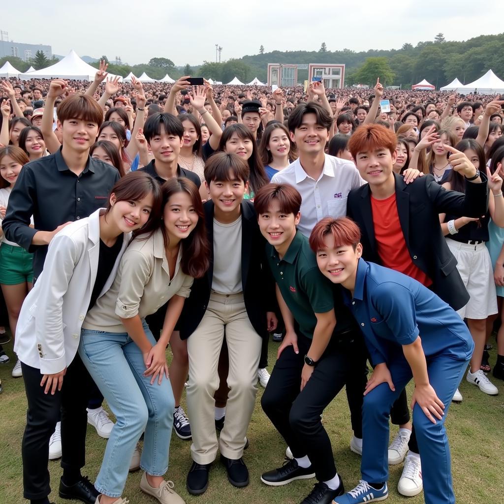 EXO Group Photo at the Nature Republic Fan Festival 2019