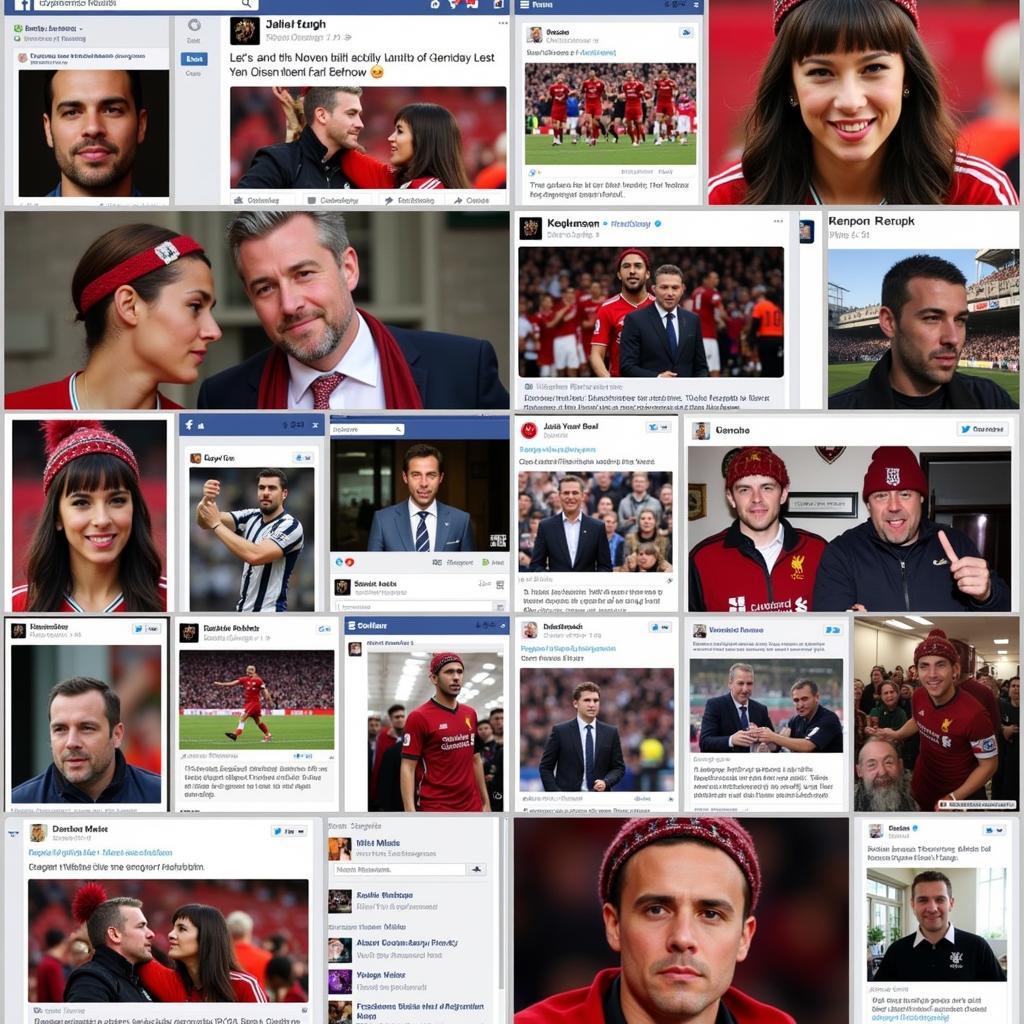 Fans Interacting on Various Online Liverpool Fan Pages