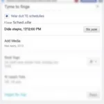 Scheduling Interface on Facebook Fan Page