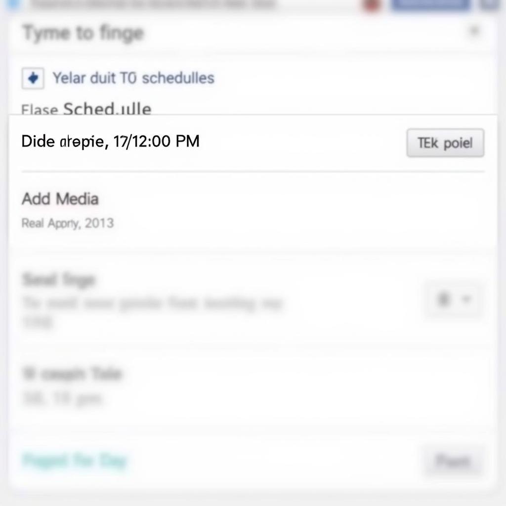 Scheduling Interface on Facebook Fan Page