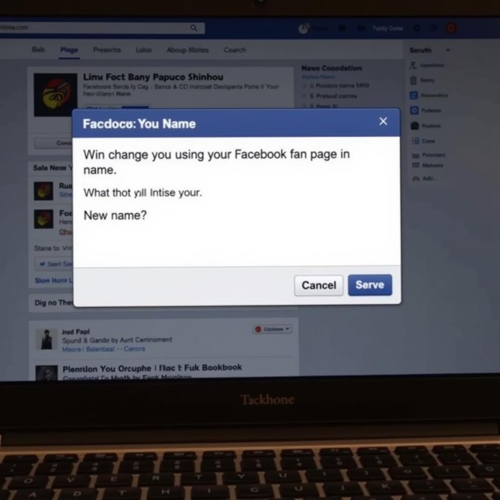 Facebook Page Name Change Confirmation