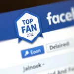 Facebook Top Fan Badge Displayed on a Profile