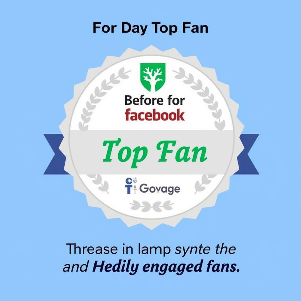 Facebook Top Fan Badge Example