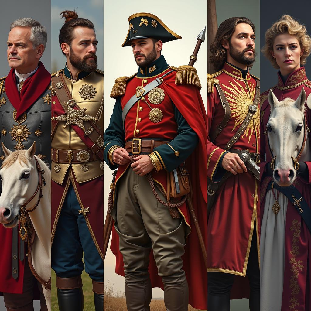 Collection of Famous Generals in Fan Art