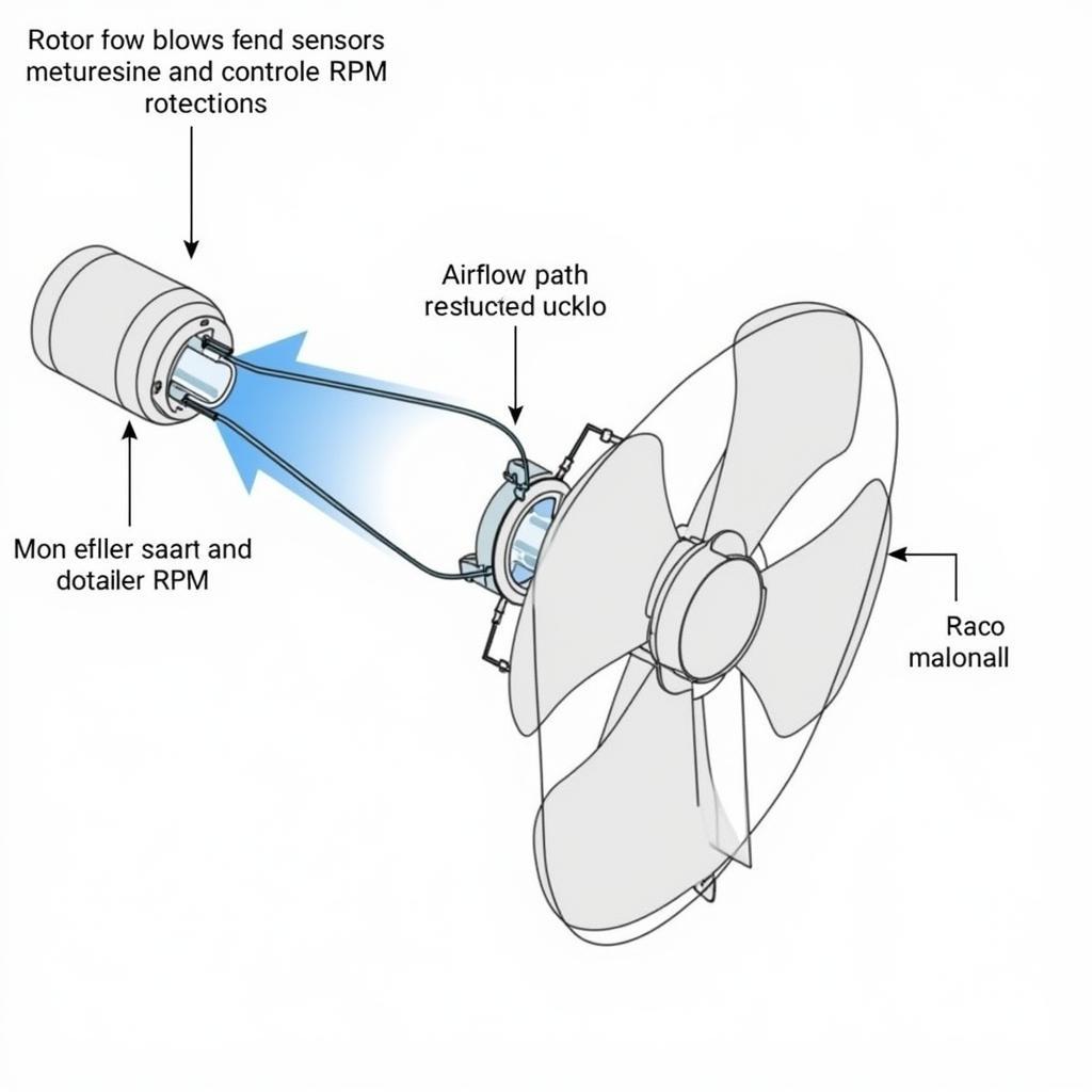 Diagram of Fan 1A Base Unit RPM Components