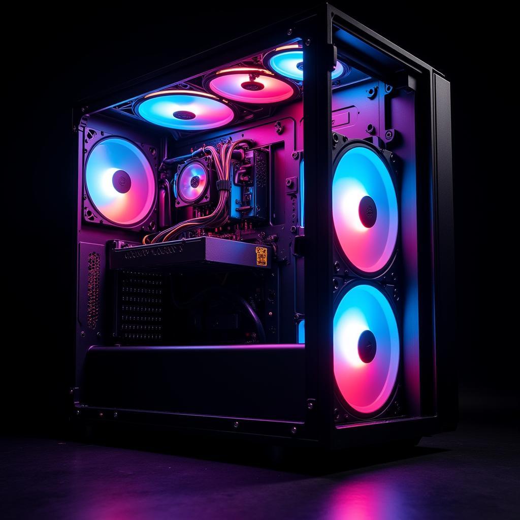 Fan Aigo Case: RGB Lighting and Internal Layout