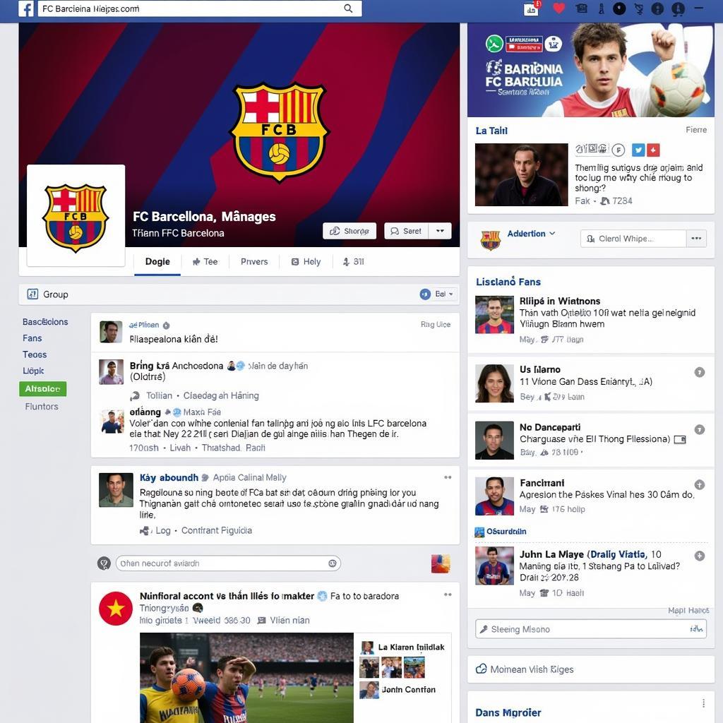 Vietnamese Fan Barca Facebook Group