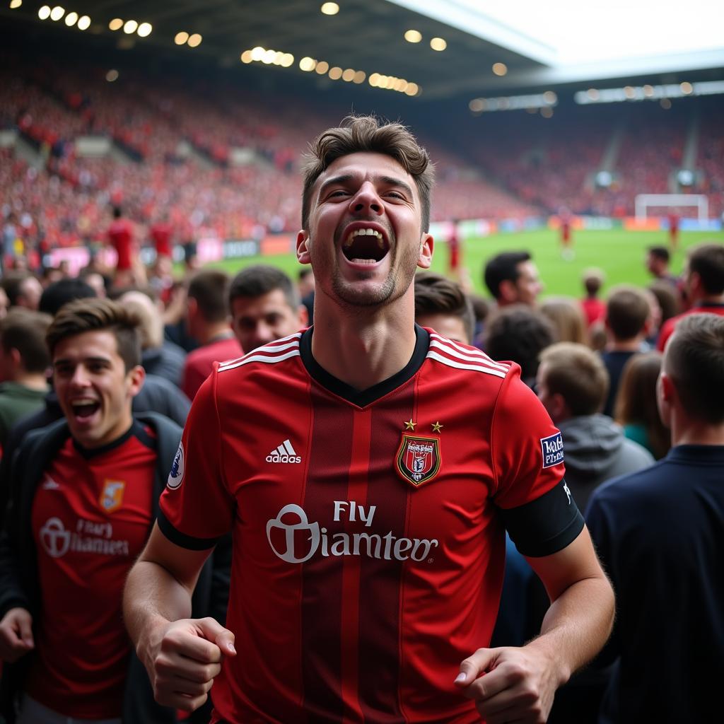 Fan Bigest Celebrating a Goal