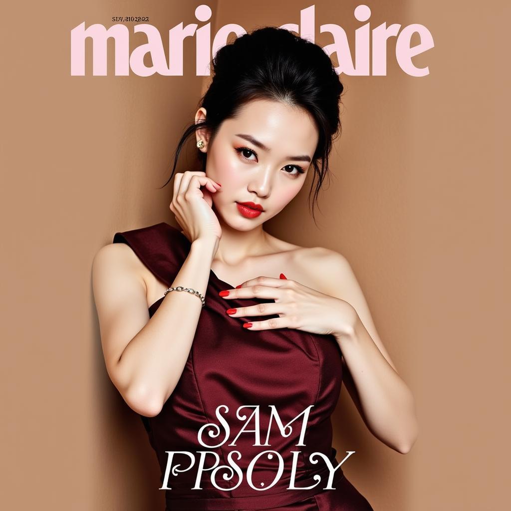 Fan Bingbing on the cover of Marie Claire November 2014