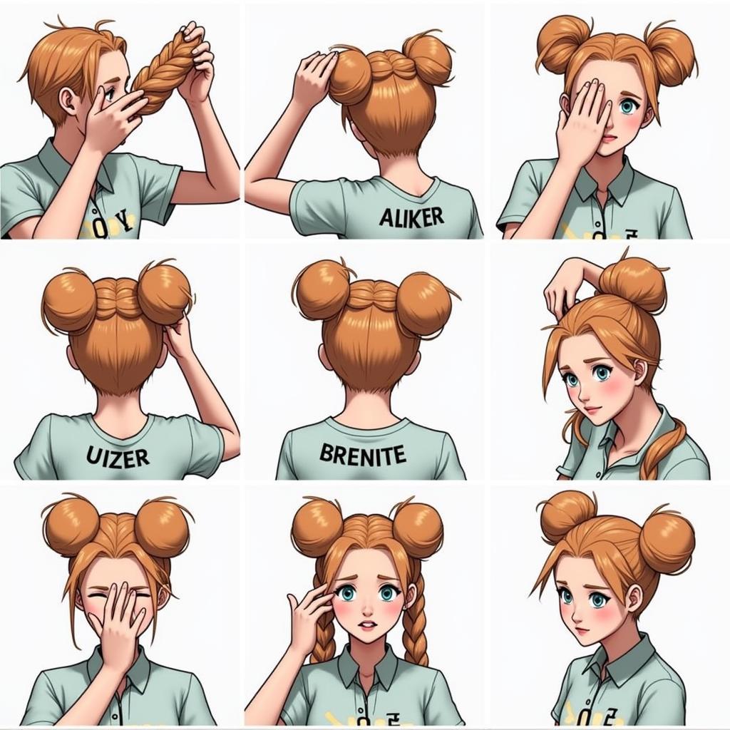 Step-by-step Fan Bun Tutorial