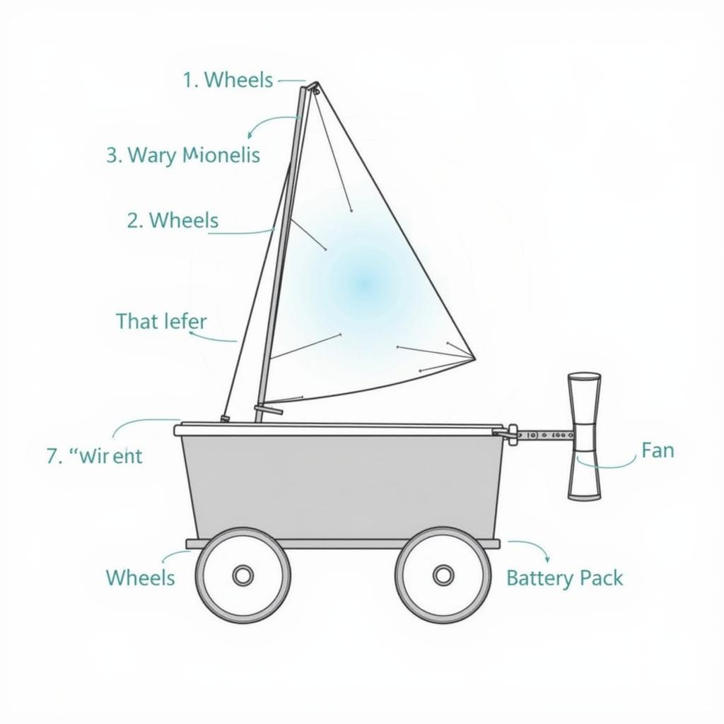 Fan Cart with Sail Diagram