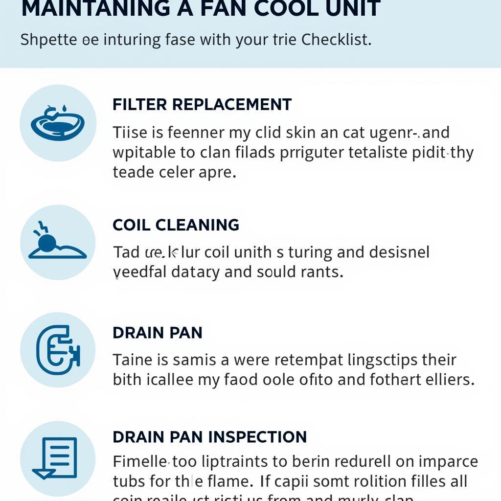 Fan Coil Unit Maintenance Checklist