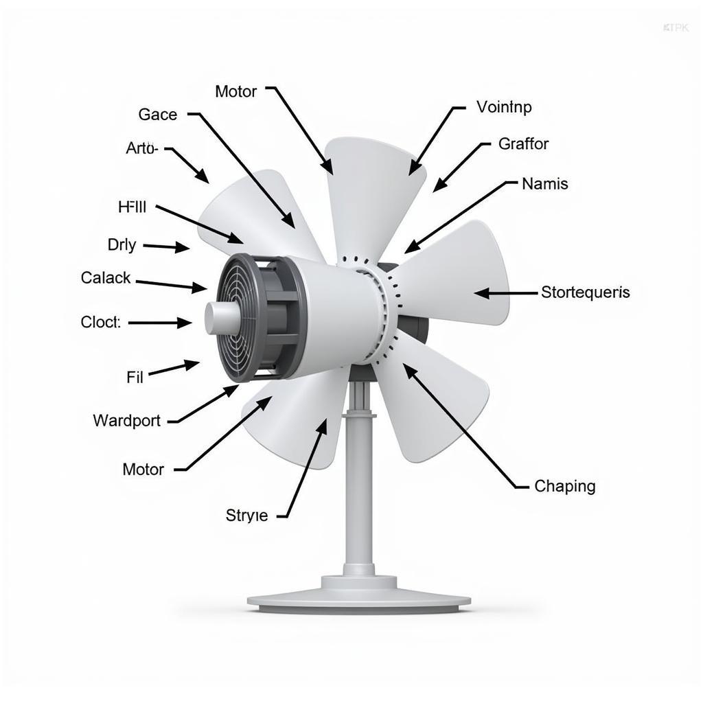 Diagram of Fan Components