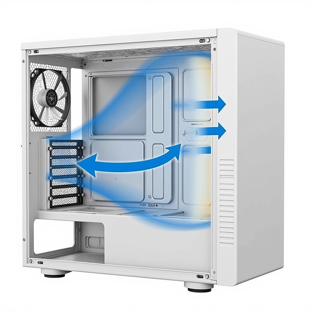 Airflow Diagram for Fan Cooler 120mm H12