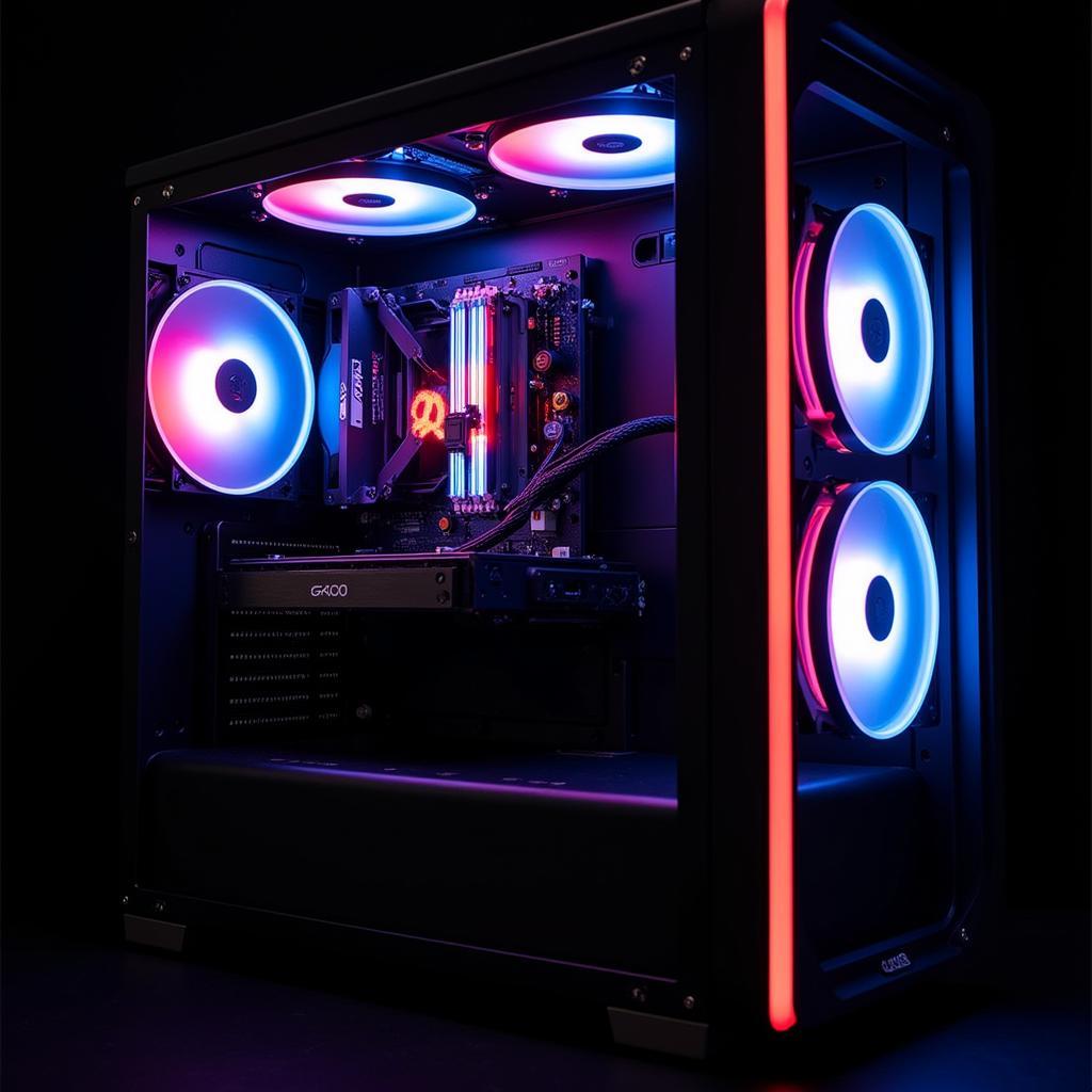 Fan CPU LED G440 Installed in a PC Case