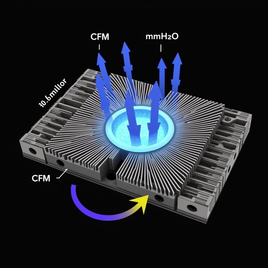 Fan CPU RGB: Airflow and Static Pressure Visualization