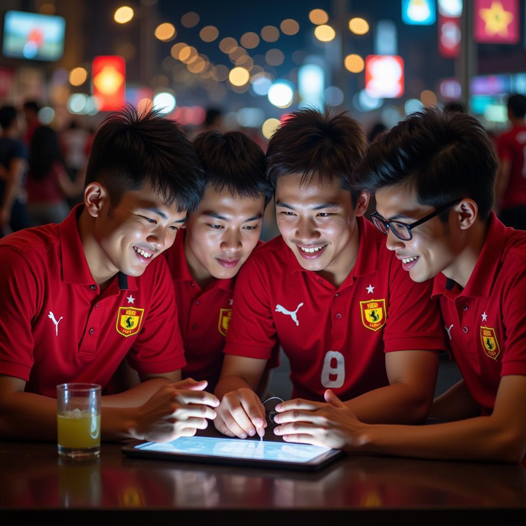 Fan Cứng FB Engaging in Online Discussions