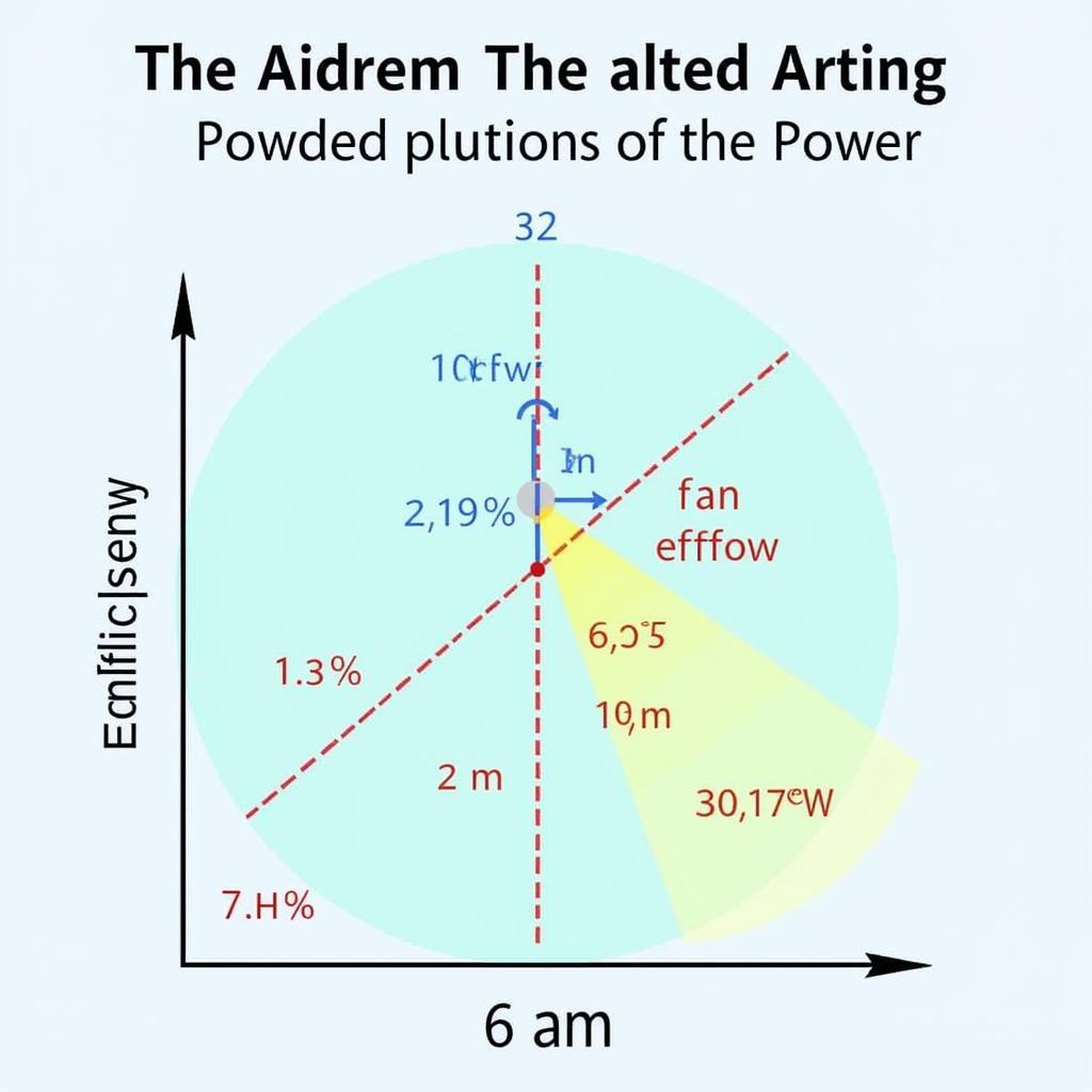 Fan Efficiency Chart Showing Airflow and Power