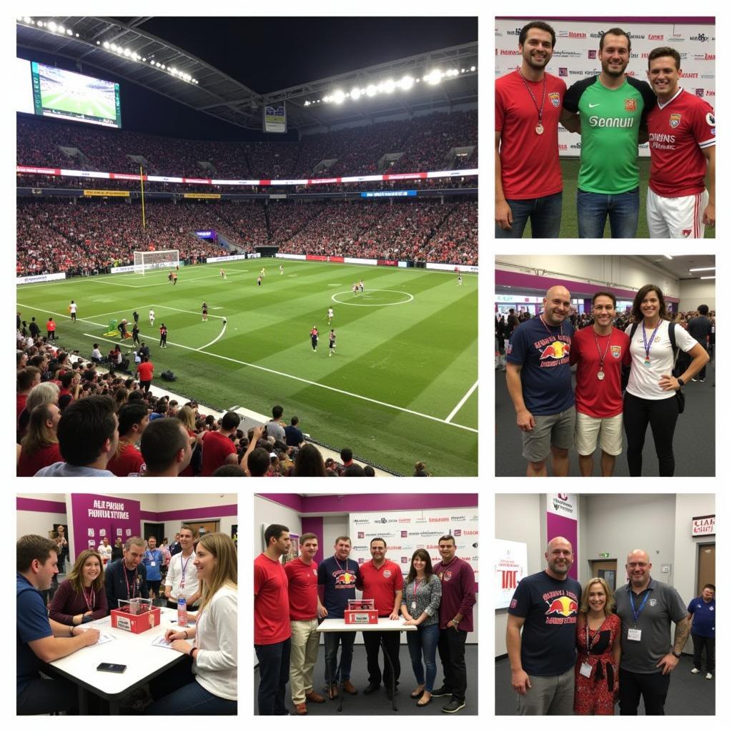 Fan Engagement Activities at a Football Stadium