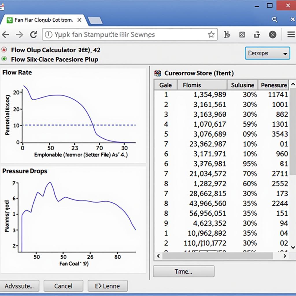 Fan Flow Calculation Software Results