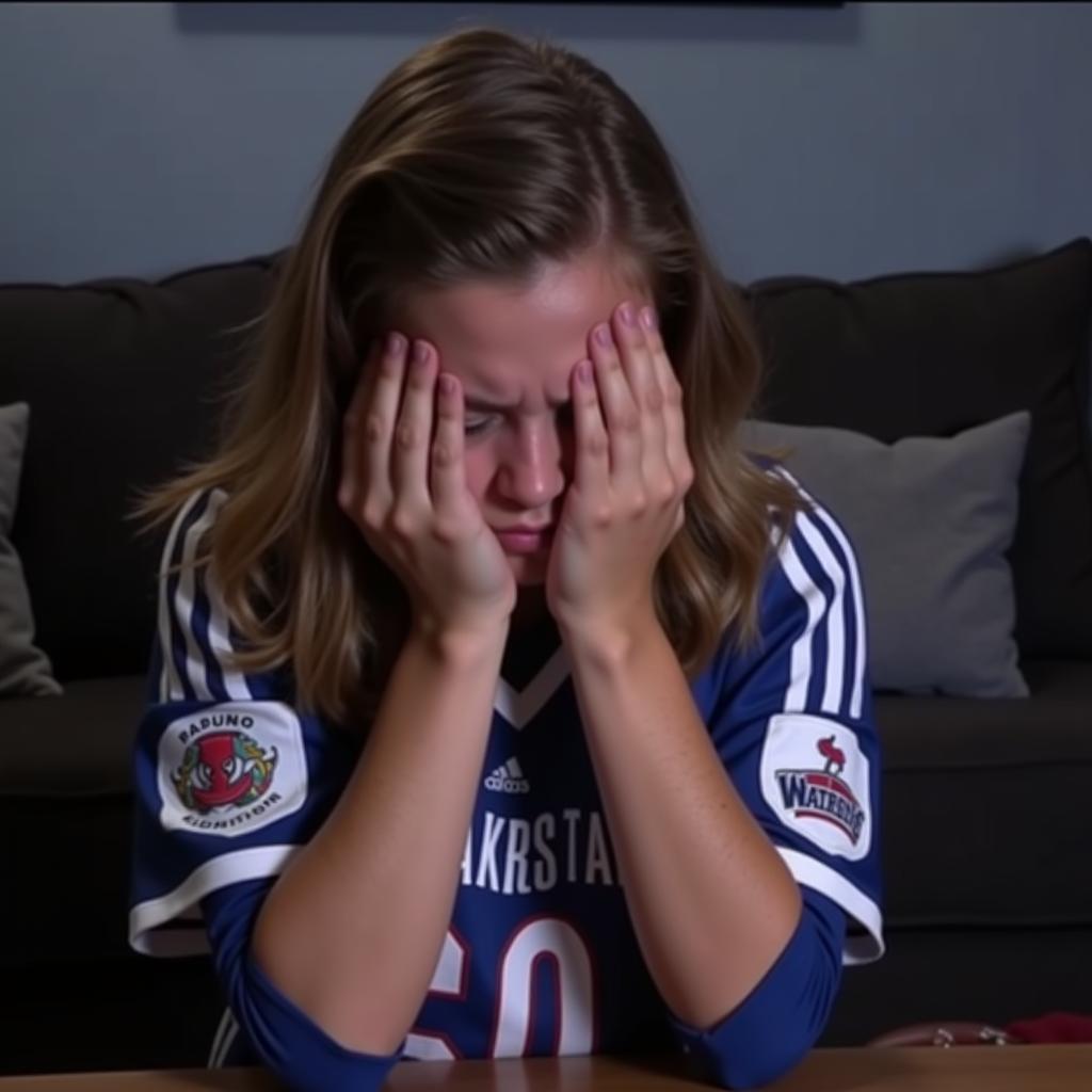 Fan Girl Reacting to a Loss