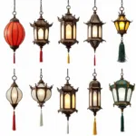 Different Fan Lantern Styles