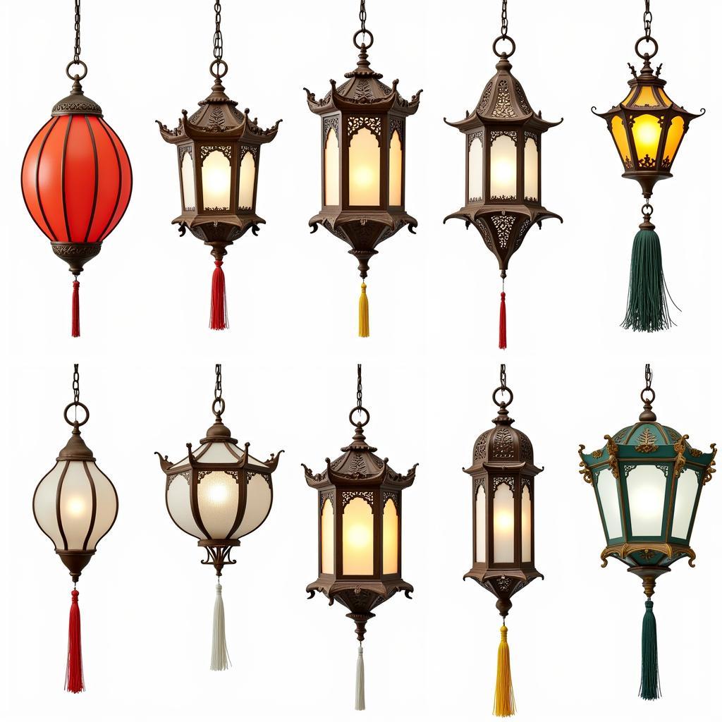 Different Fan Lantern Styles