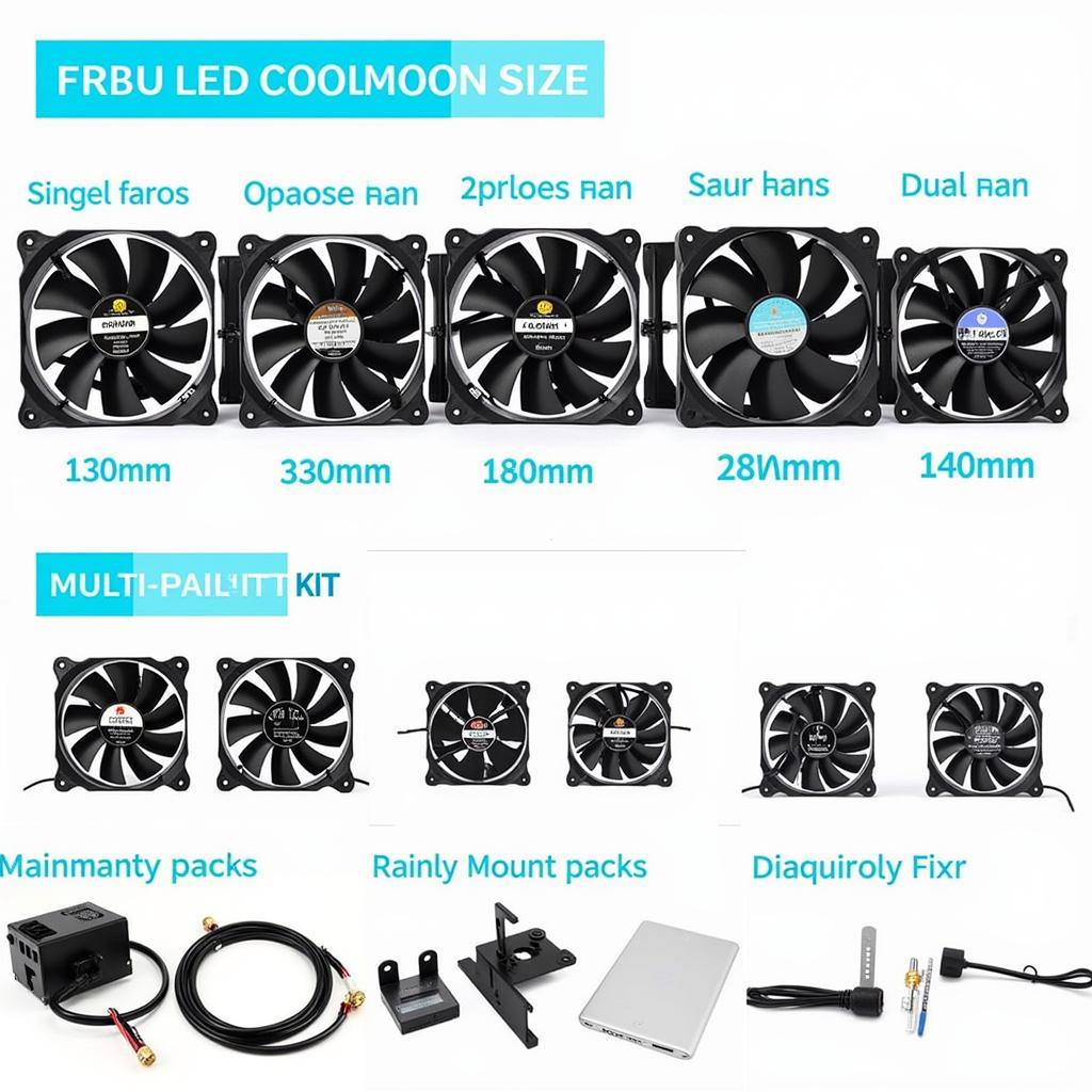 Fan Led Coolmoon Sizes and Configurations