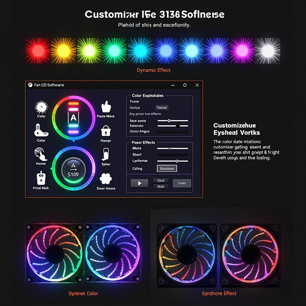 Fan LED RGB Customization