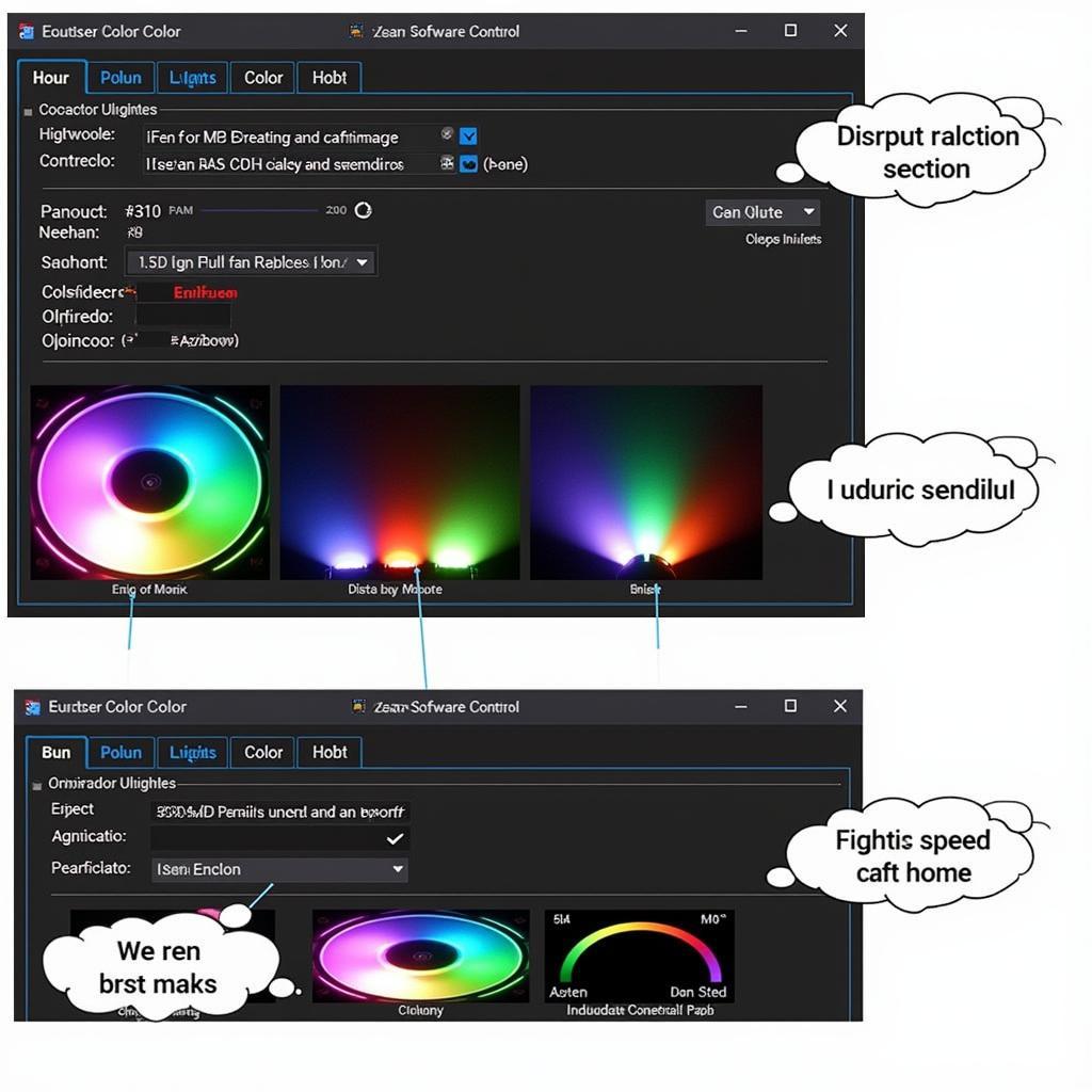 Fan LED Software Control Panel