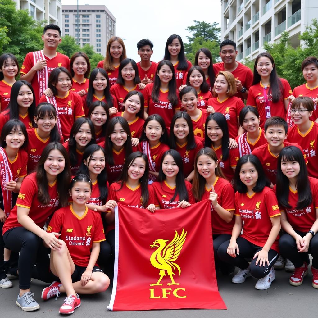 Group Photo of Fan Liverpool Da Nang Members