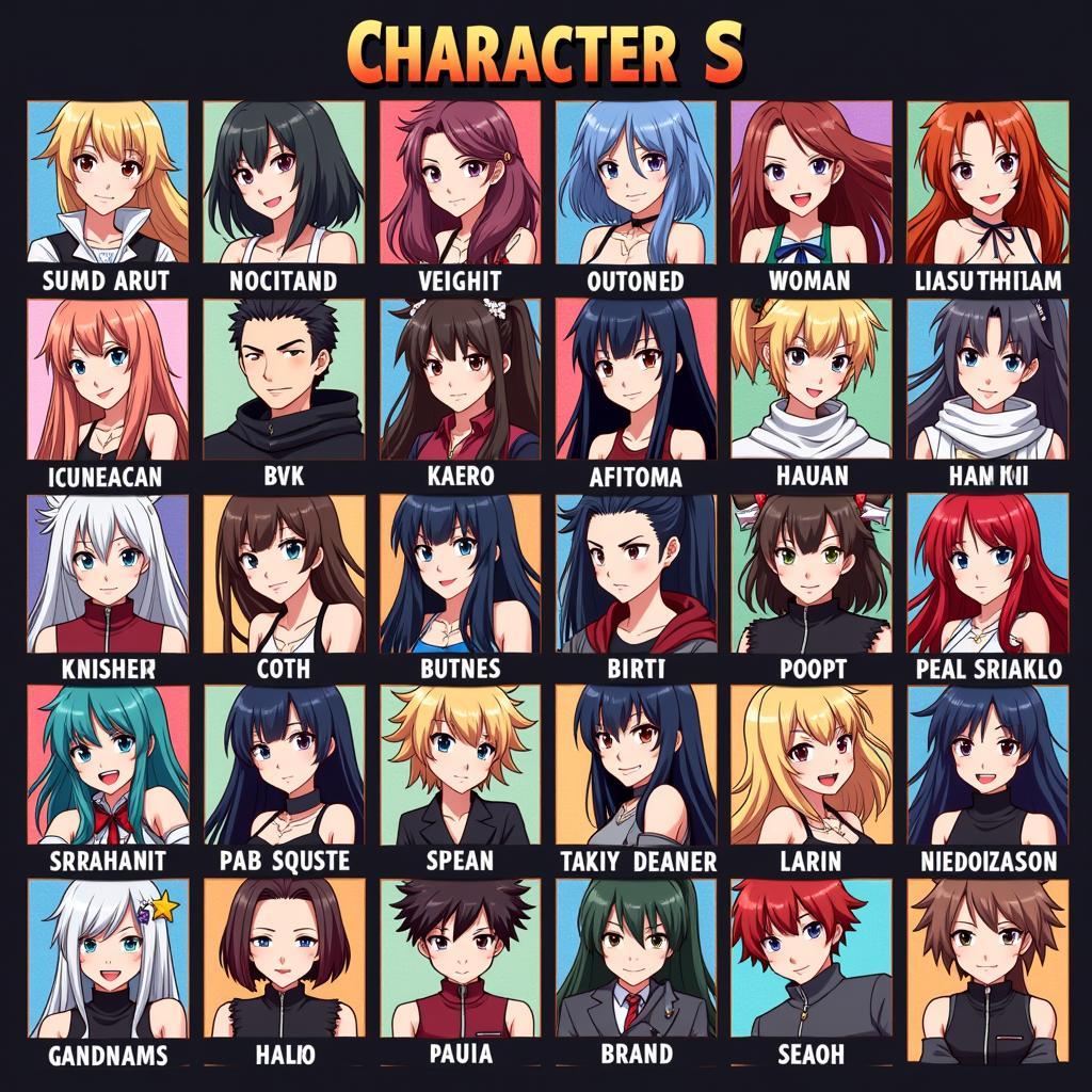 Fan Made Anime Fighting Game Characters