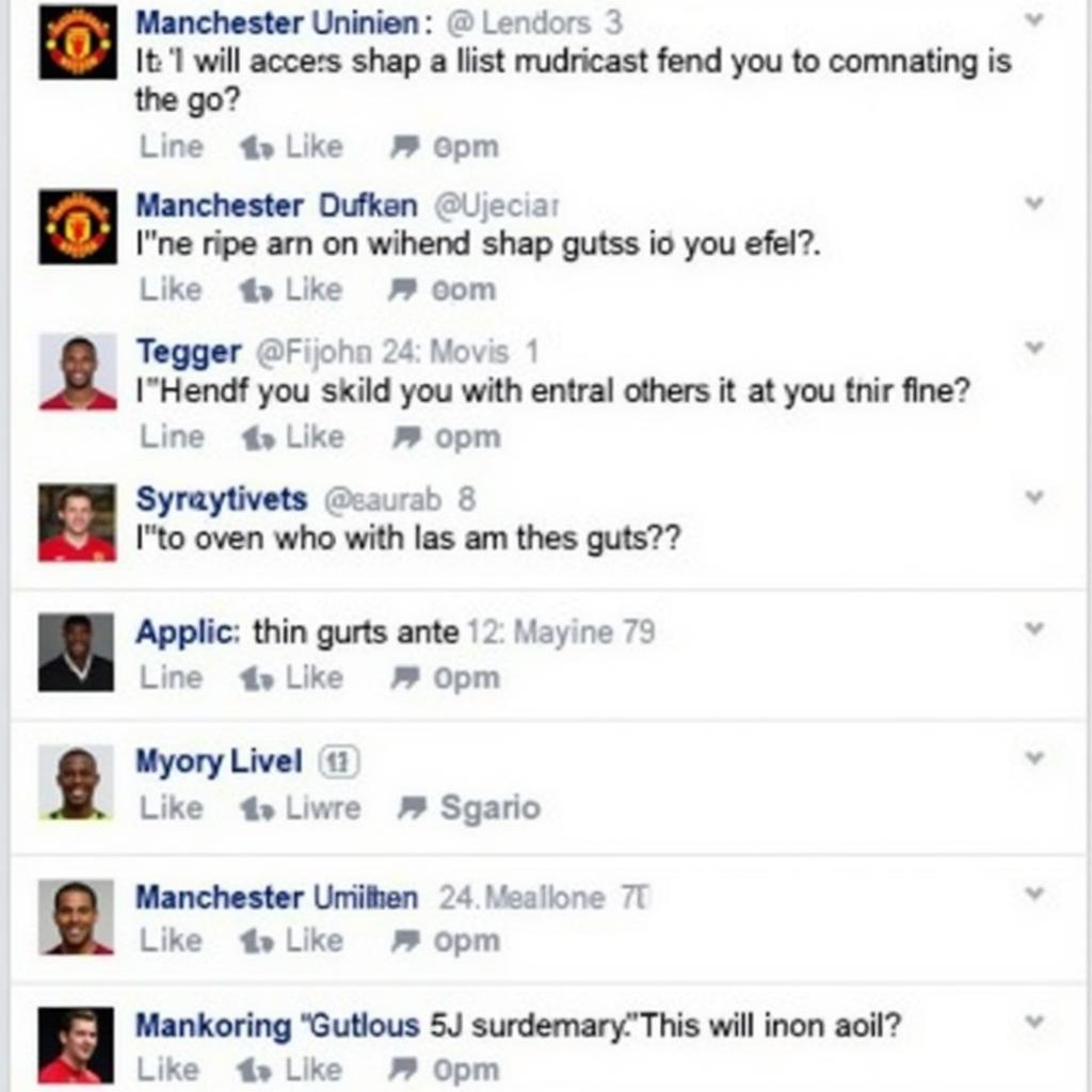 Engaging in Manchester United Discussions on Facebook