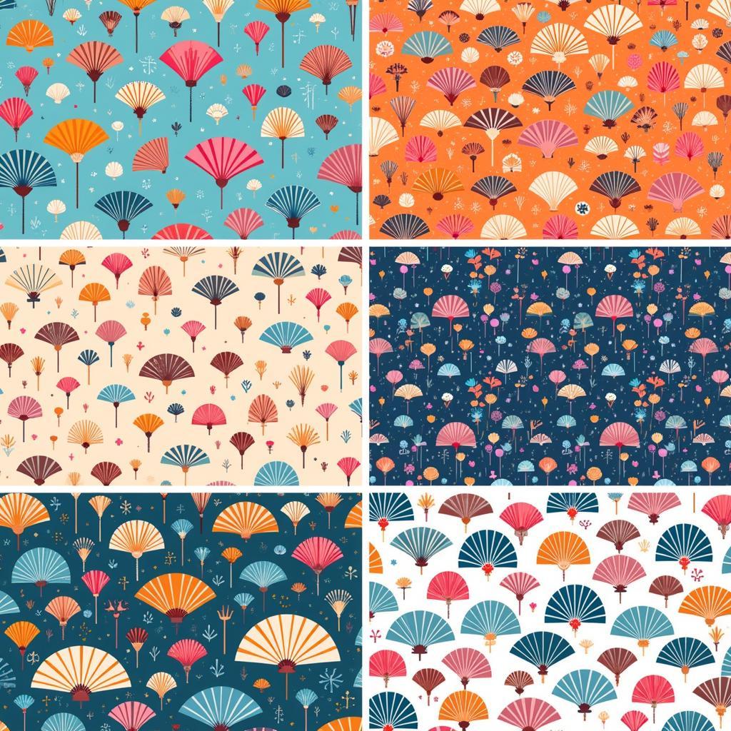 Fan Pattern Background Applications