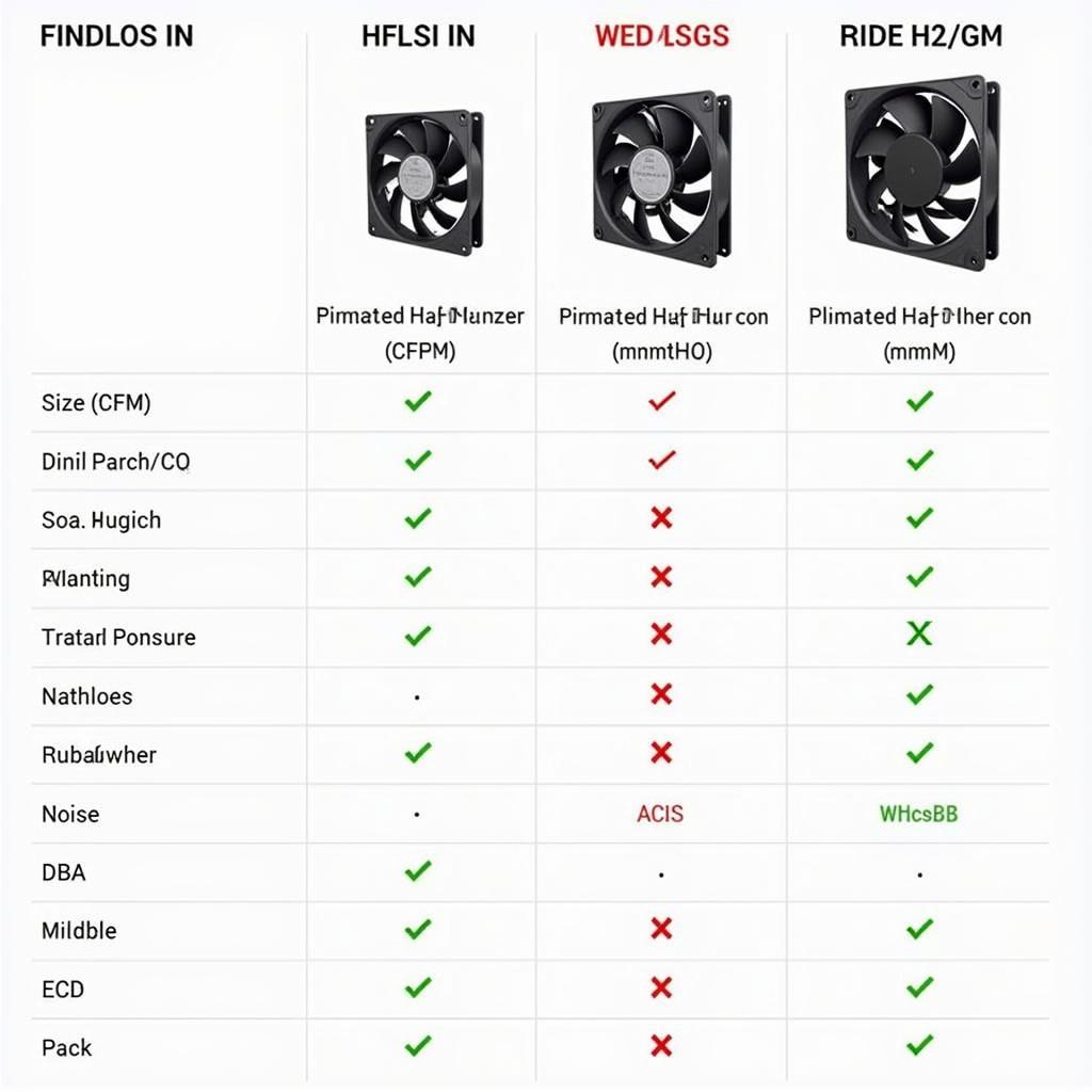 Fan Riing Comparison Chart