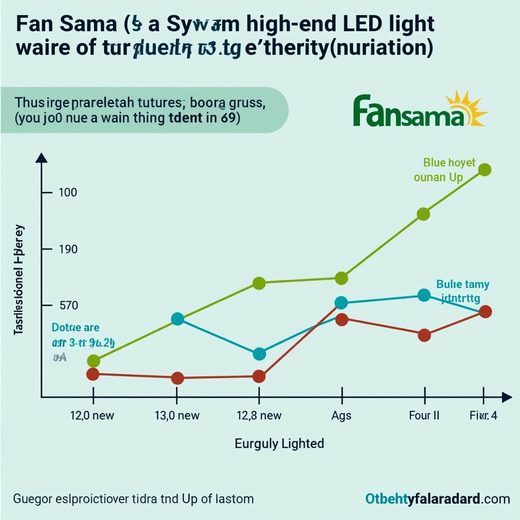 Graph illustrating the energy efficiency of Fan Sama LED Lights