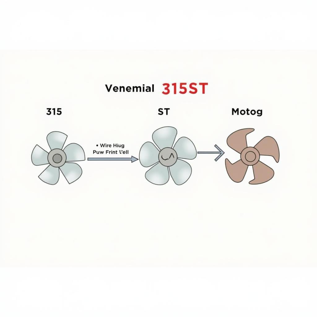 Fan SHP-315ST Technical Specifications Diagram