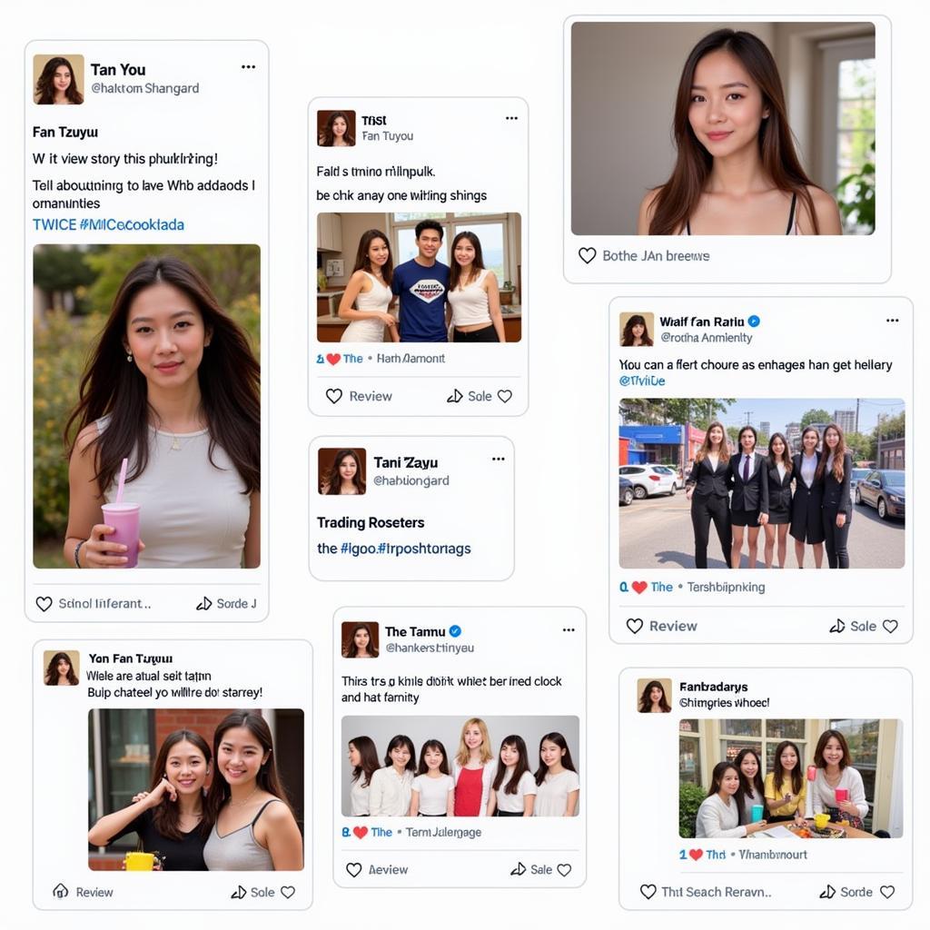 Fan Tzuyu actively supports Tzuyu through various online platforms