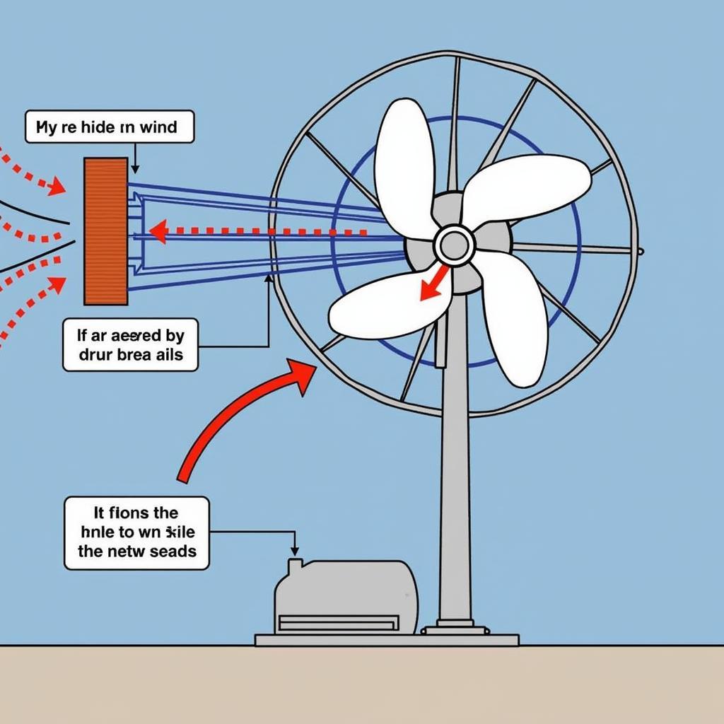 Fan Wind System Basics: A Diagram illustrating the core components and airflow direction within a typical fan wind system