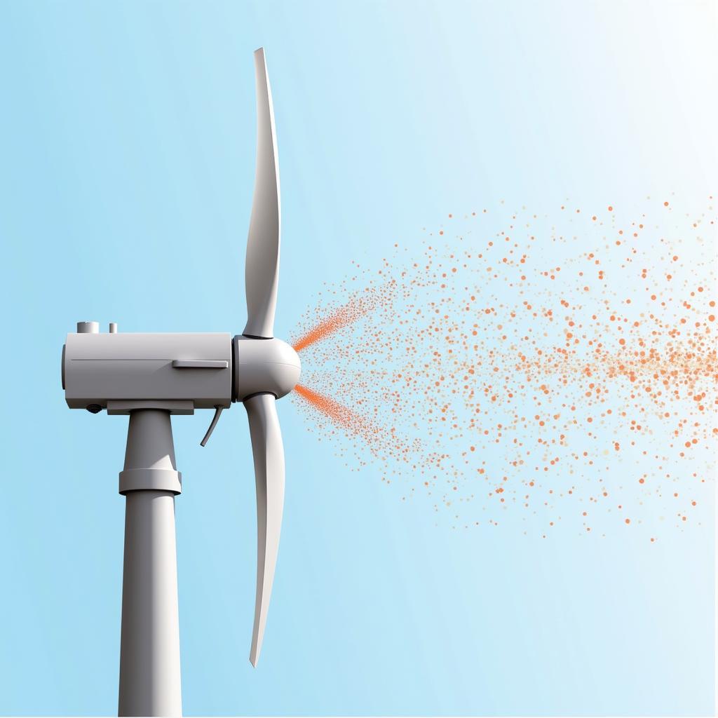 Fan Wind System Operation: An illustration showcasing the process of air intake, pressure generation, and air expulsion in a fan wind system.