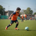 Fan Xinglou training diligently