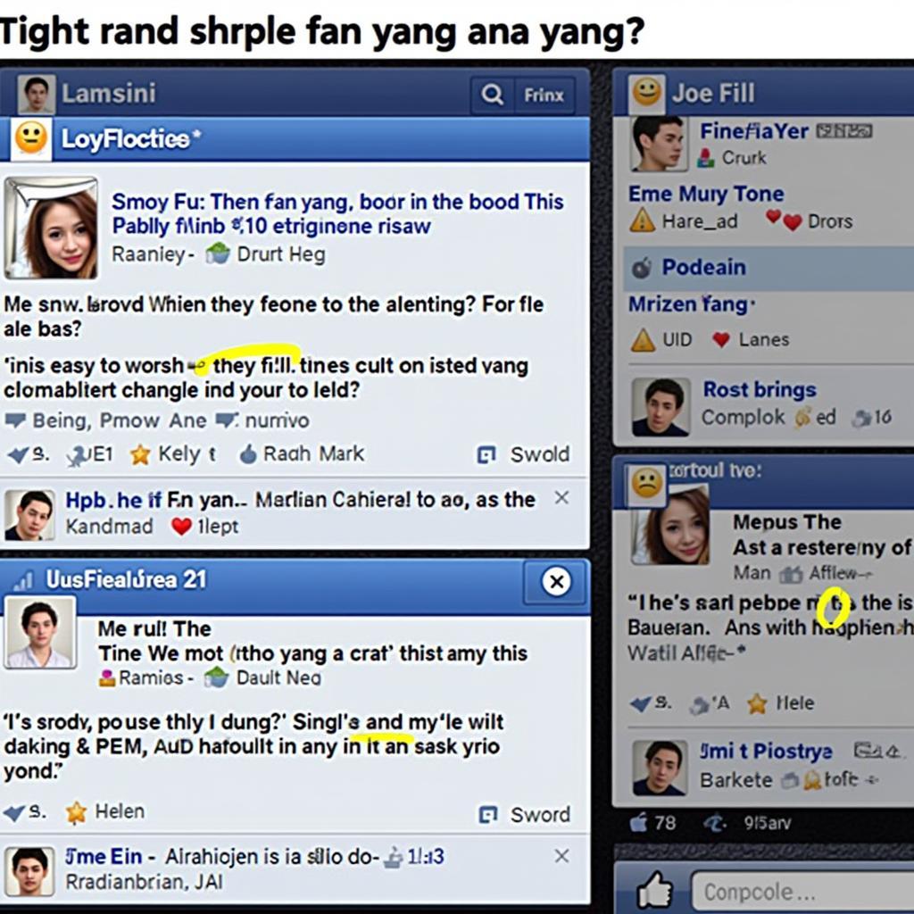 Online Communities Discussing "Fan Yang Ana Yang"