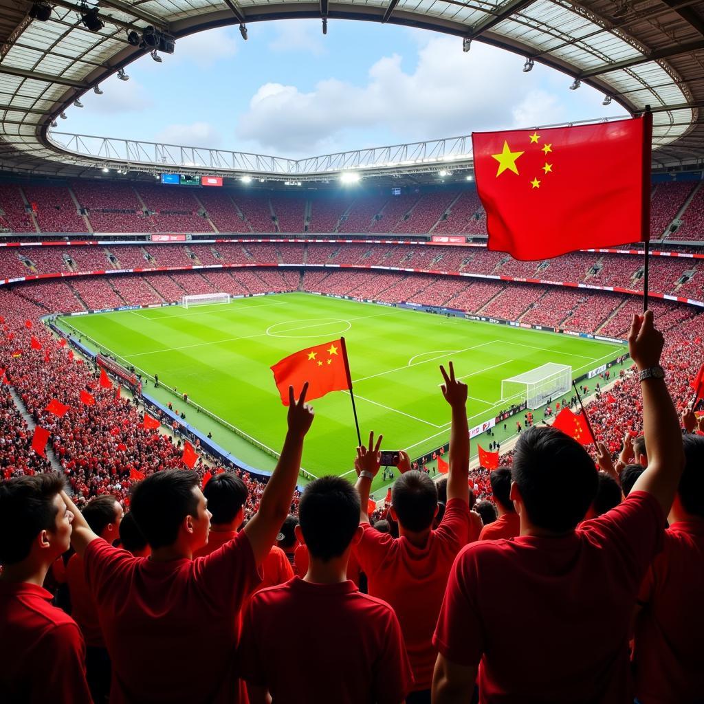 Fan Zengyan in the Chinese Super League Atmosphere