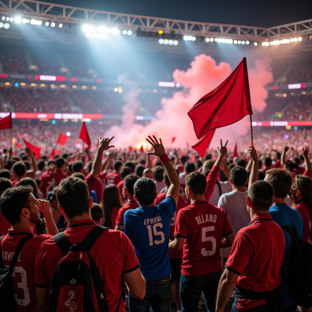 Electric Atmosphere at Thong Nhat Stadium Fan Zone