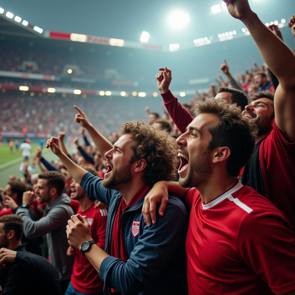 Fans Celebrating a Goal