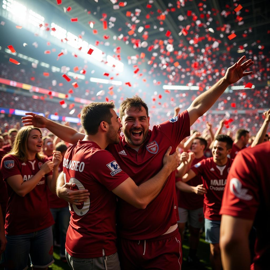 Fans Celebrating Victory