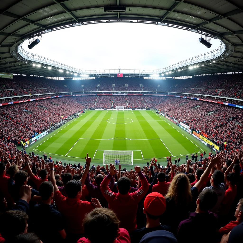 Fans Cheering in Stadium