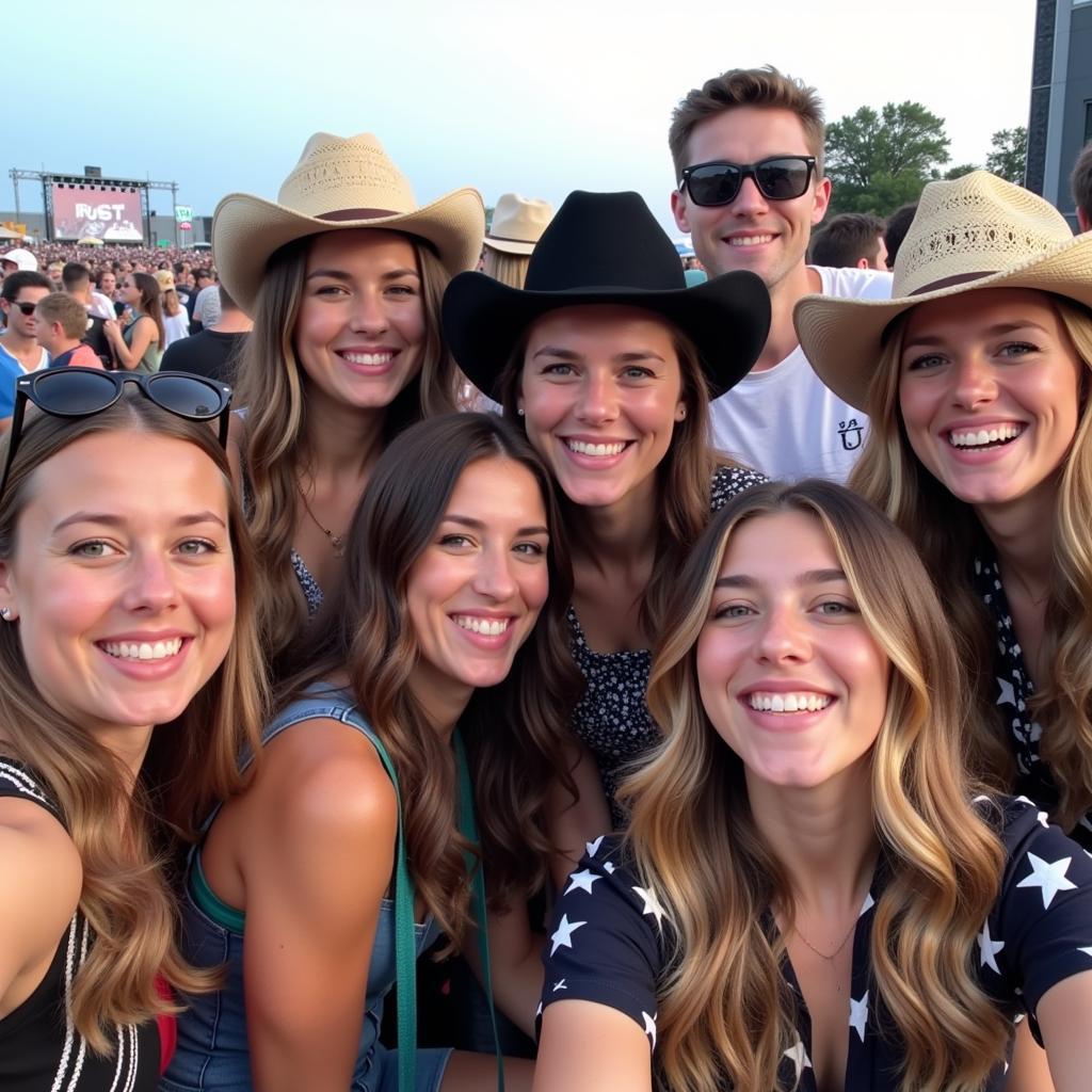 Fans Enjoying CMA Fest